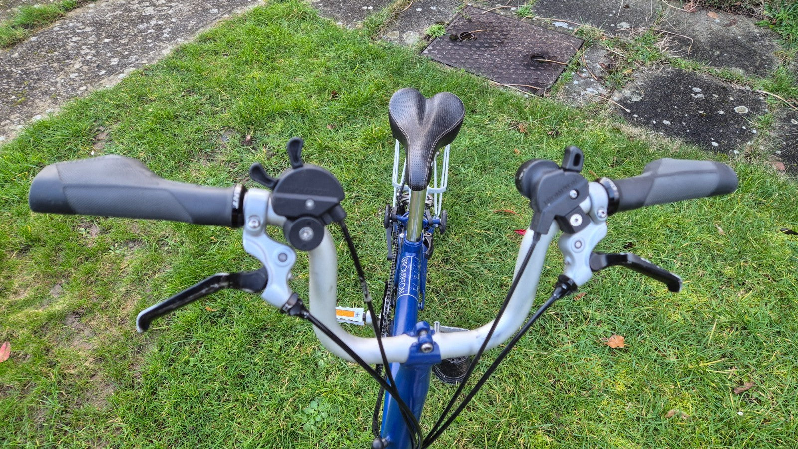 Brompton H6R 2013, Blue, six gears with front and rear rack