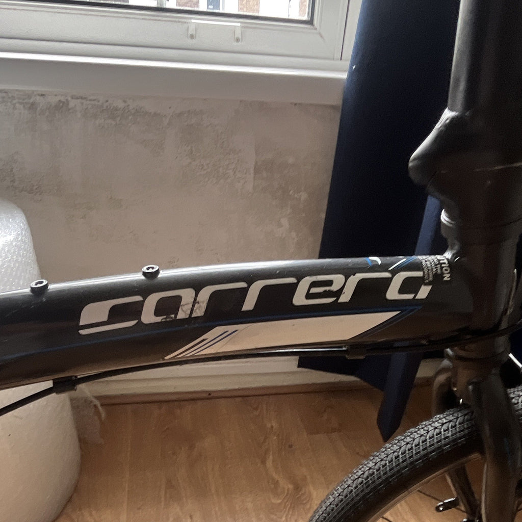 Carrera Intercity Folding Bike 20in Black V-Brake Flat Bar Gripshifter