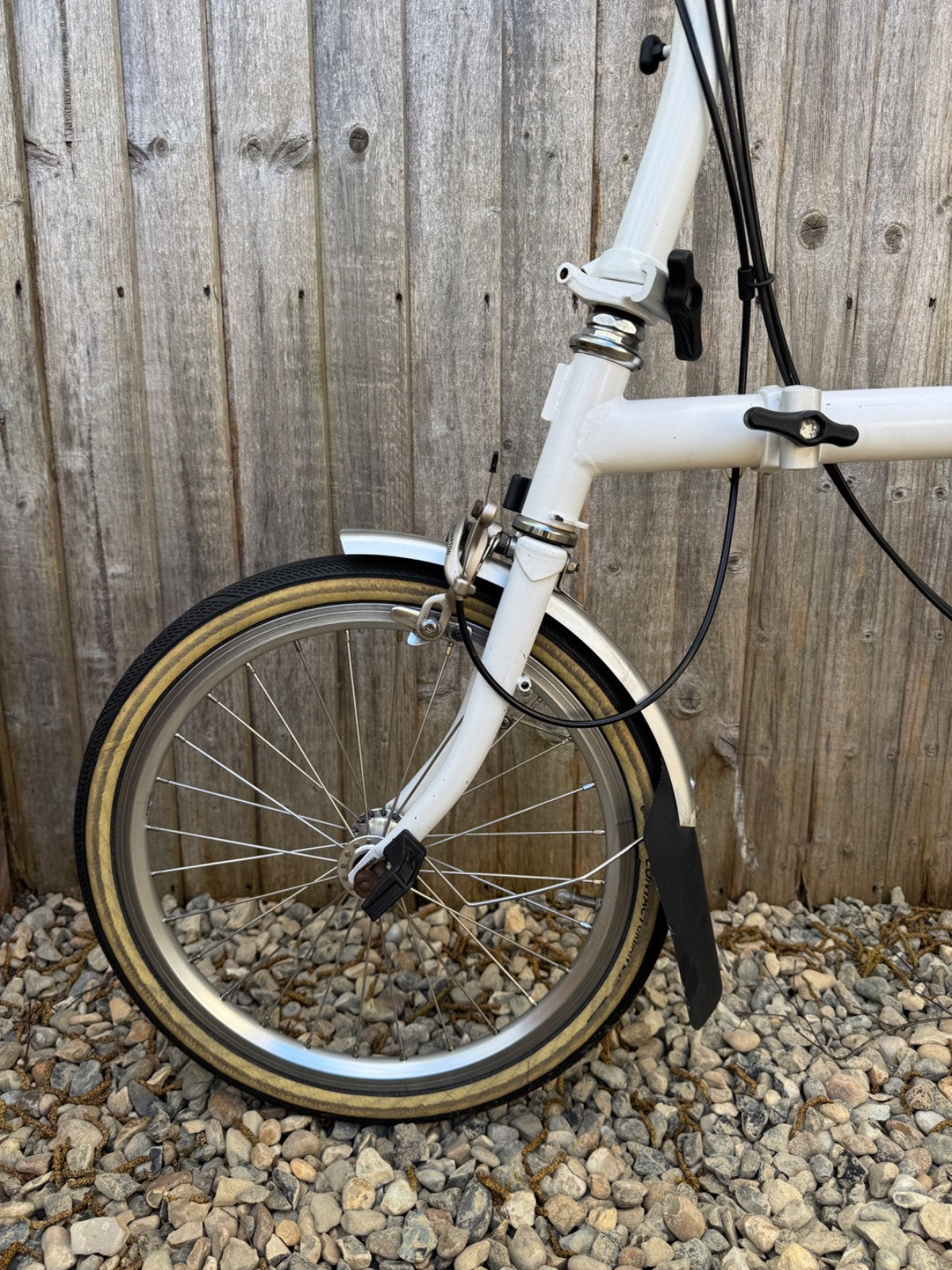 Brompton S2L Folding Bike White Good Condition