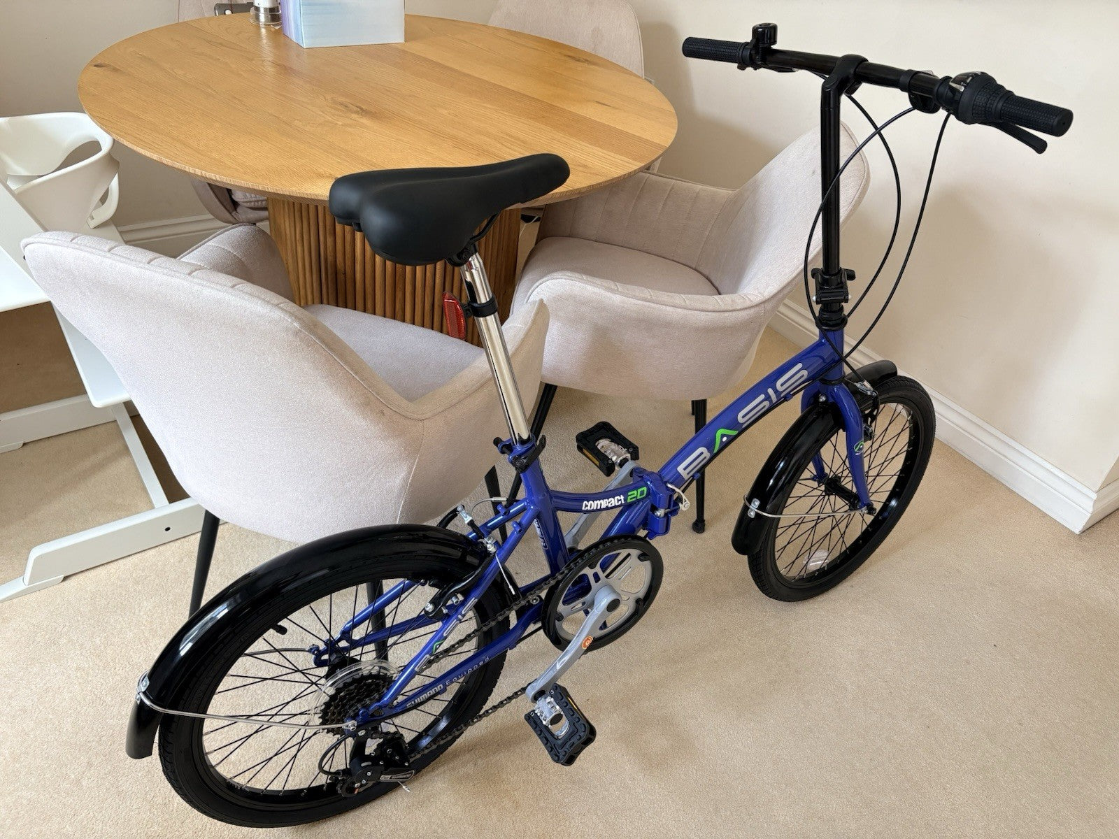 Basis Compact 20 Folding Bike 20” Shimano 6 Speed Unused After Assembly