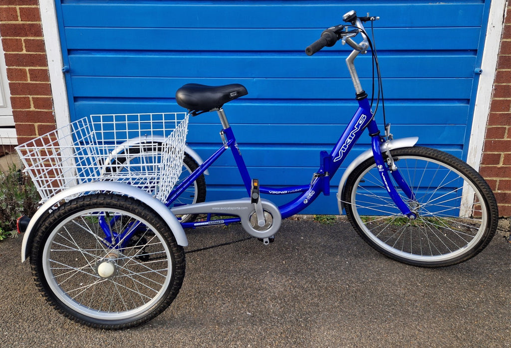Viking Adult Trike Tricycle Bike Folding 6 Speed Shimano 20" Wheels Basket