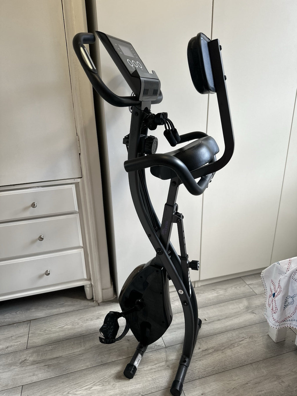 Slim Cycle foldable exercise bike worth over £200. Compact and sturdy