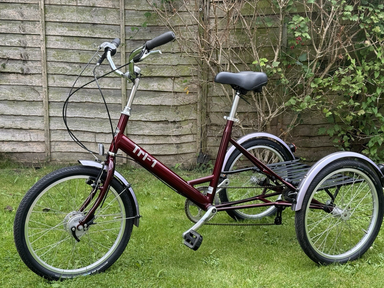 Pashley Tri-1 Folding Trike Burgundy Red - Excellent Condition