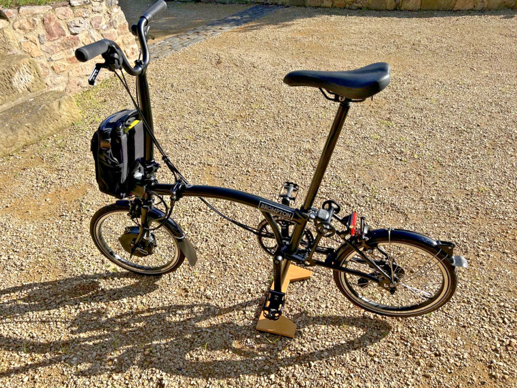 Brompton Electric C-Line folding bike H4L 4-speed black