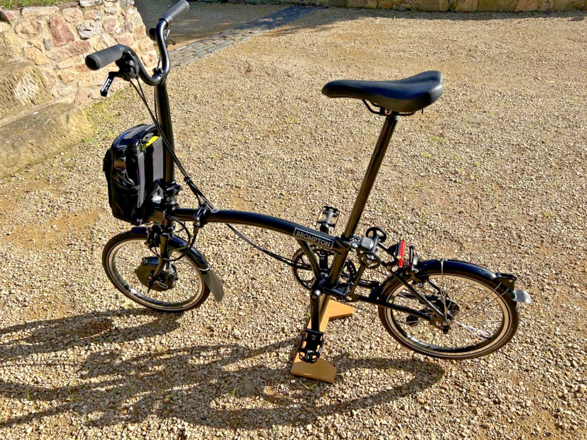 Brompton Electric C-Line folding bike H4L 4-speed black