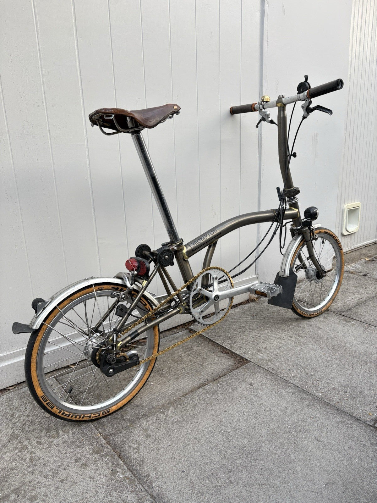 2015 Brompton Raw Lacquer Folding Bike 3 Speed