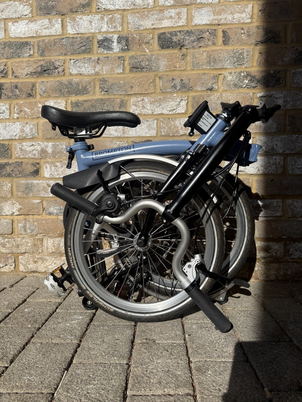 Brompton Cloud Blue & Black - C Line Mid M3L - WORLDWIDE SHIP - Top Condition