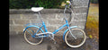 Hercules Folding Bike 20in Blue Rear Rack Mudguards Cruiser Bars