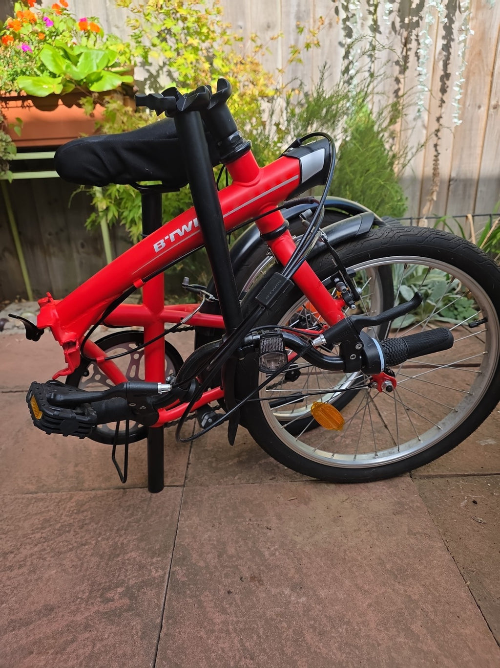 BTwin Red Folding bike, Decathlon, perfect condition