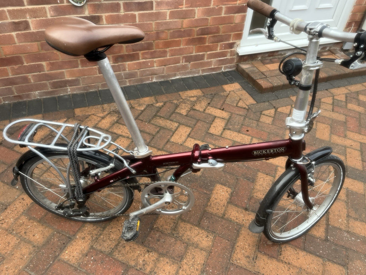 Bickerton Junction 1707 20in Folding Bike V-Brake Flat Bar Derailleur Red