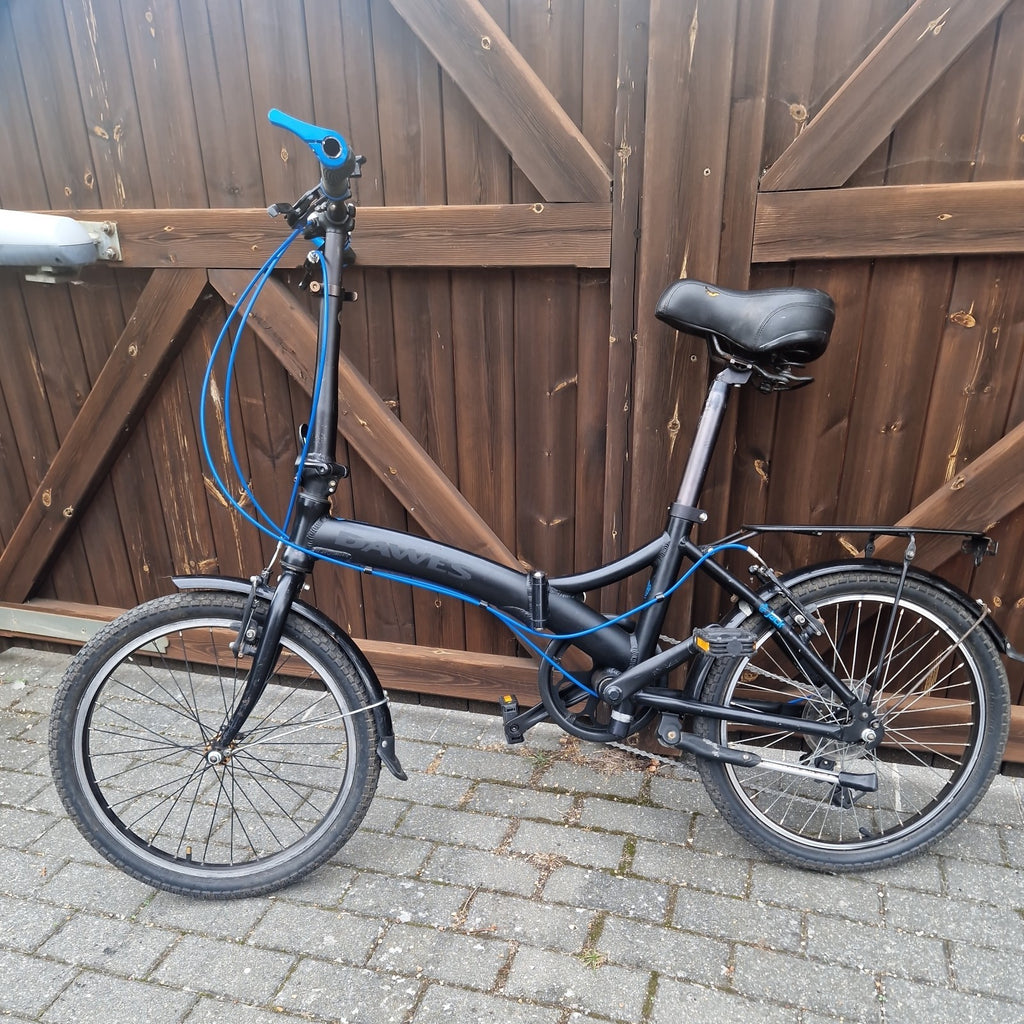 Dawes Jack Folding Bike, 20" Black 6 Speed 12.55 kg Light Weight