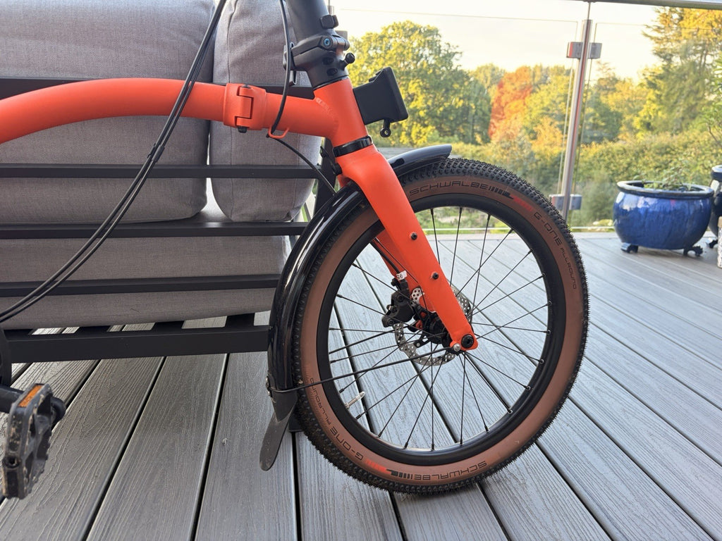 Brompton G Line 8-Speed Folding Bike. Large. Orange. Excellent Condition