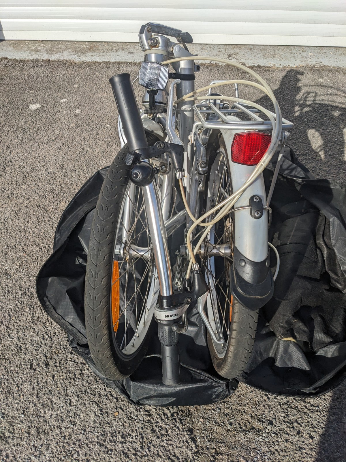 A Pair (2 off) Lightweight Aluminium Folding Bikes