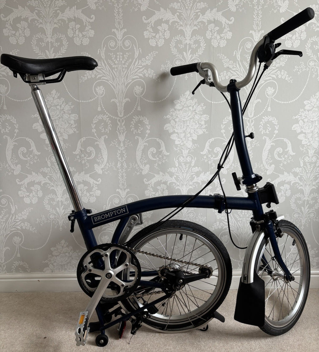 2019 Brompton M3L folding bicycle C Line Equivalent in Tempest Blue - Used
