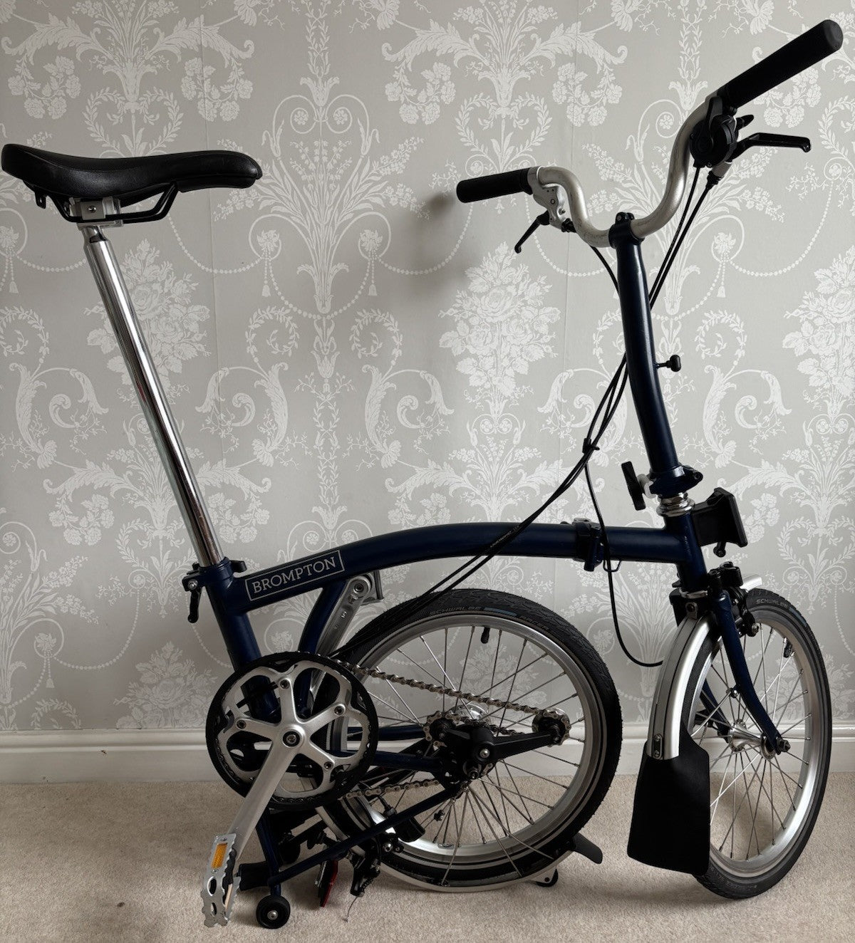 2019 Brompton M3L folding bicycle C Line Equivalent in Tempest Blue - Used