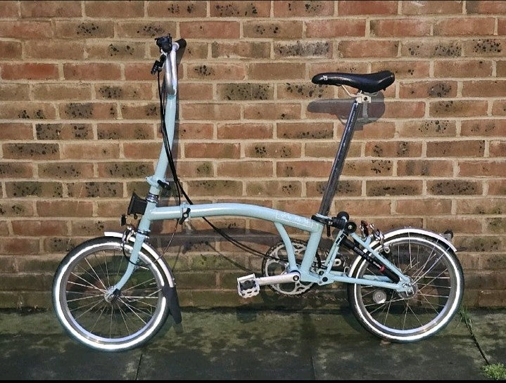 Brompton M3L 3 Speed Folding Bike Blue Sturmey Archer Hub + Pump Christmas Gift