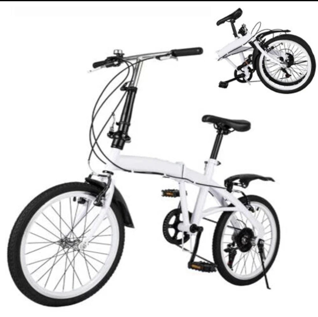 20" Folding Bike Adults Bicycle Adjustable Speed Alloy Bicycle Folding City Bike