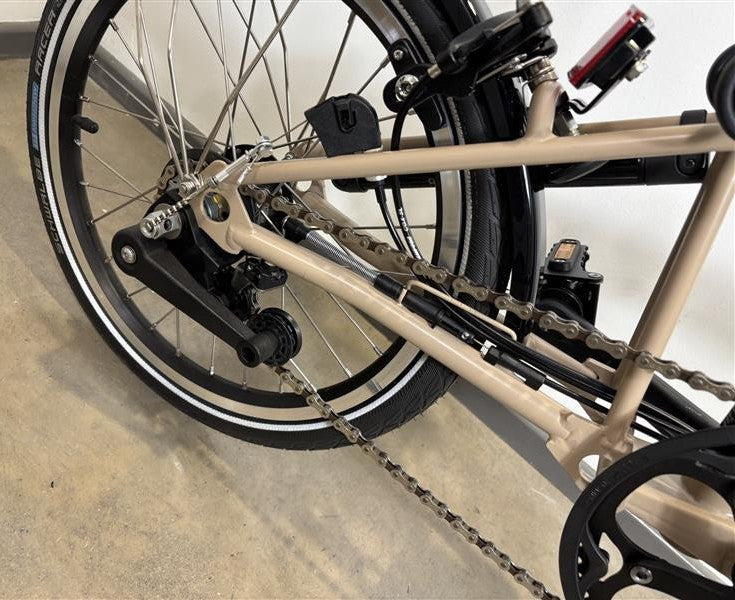 Brompton C Line 6 Speed 2024 Mid Handlebar Folding Bike - Dune Sand