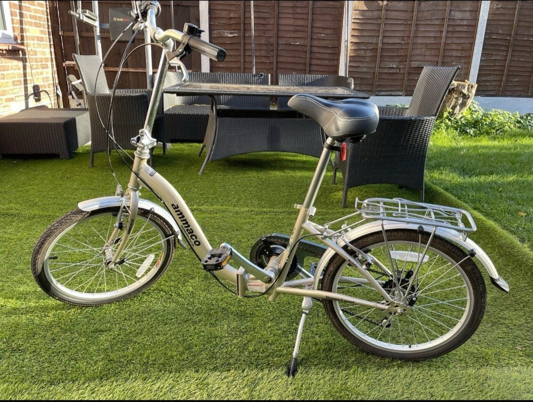 Ammaco Unisex City Folding Bike 20 Inch 6 Speed Bicycle Beautiful Color