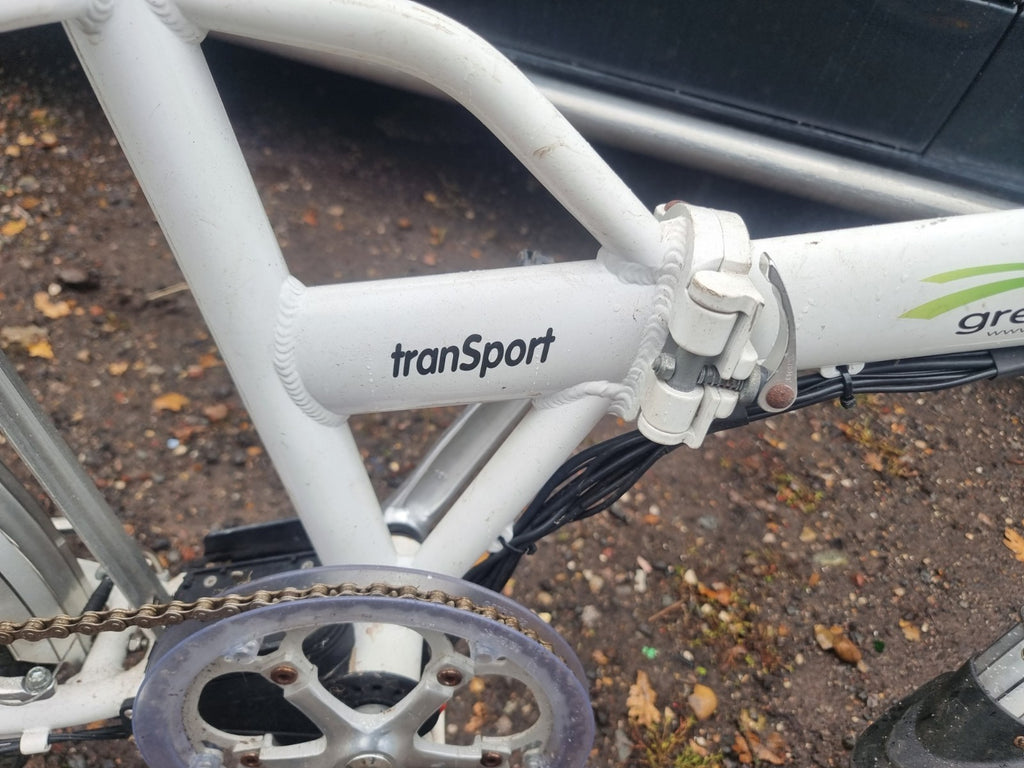 Green zebra cycles E bike pedal assist 36v spares or repair Folding bike trans