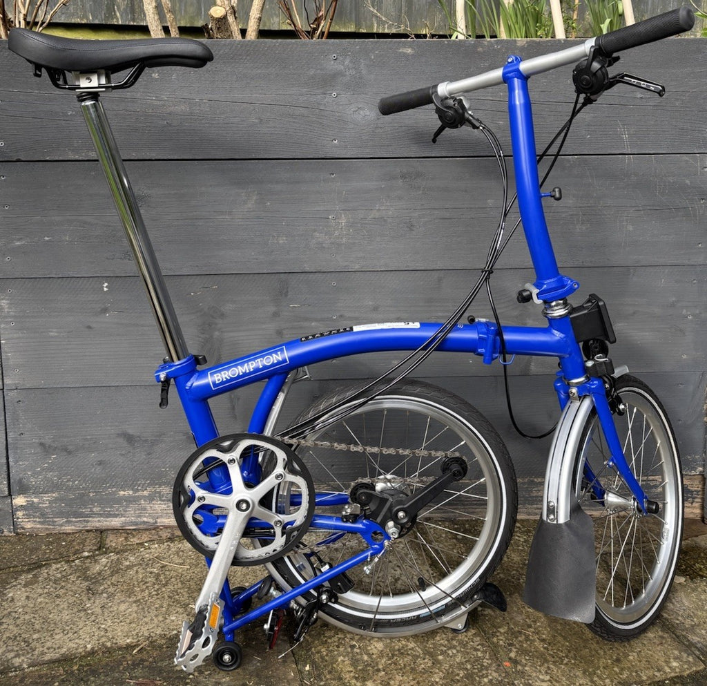 Brompton C Line 6 Speed Urban Folding bicycle in Piccadilly Blue - NEW UNUSED