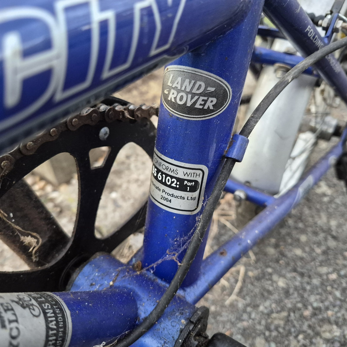 Land Rover Freelander City Folding Bicycle Blue