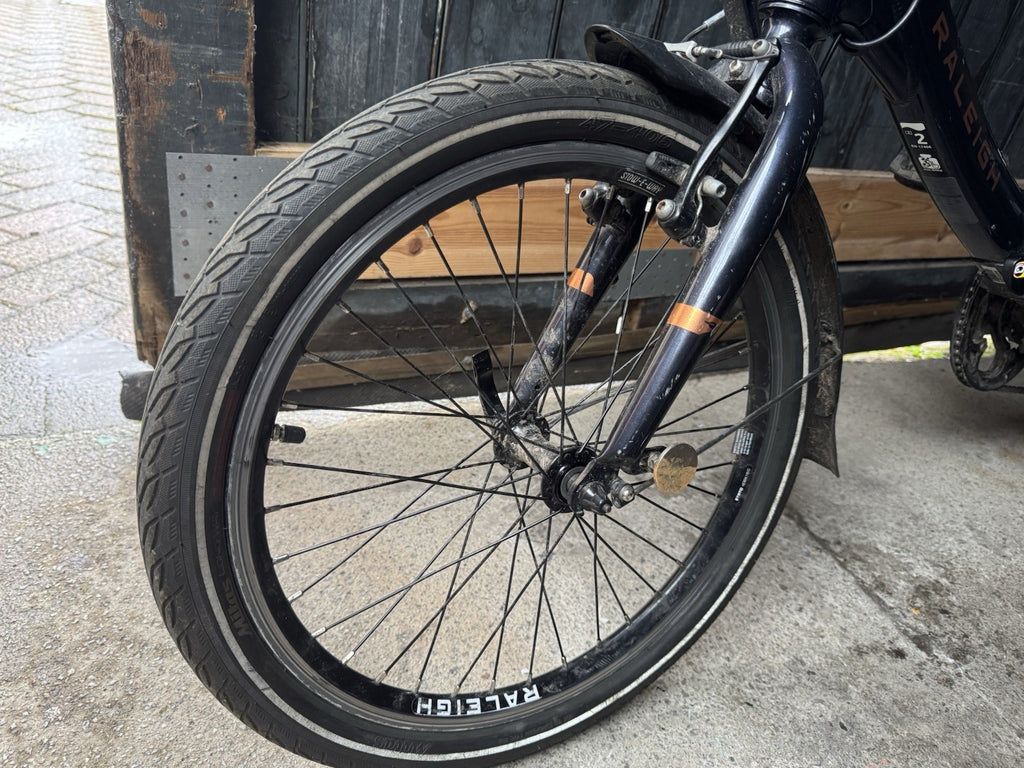 Raleigh Stow-E-Way Folding Bike w/ Rear Hub Motor – No Battery