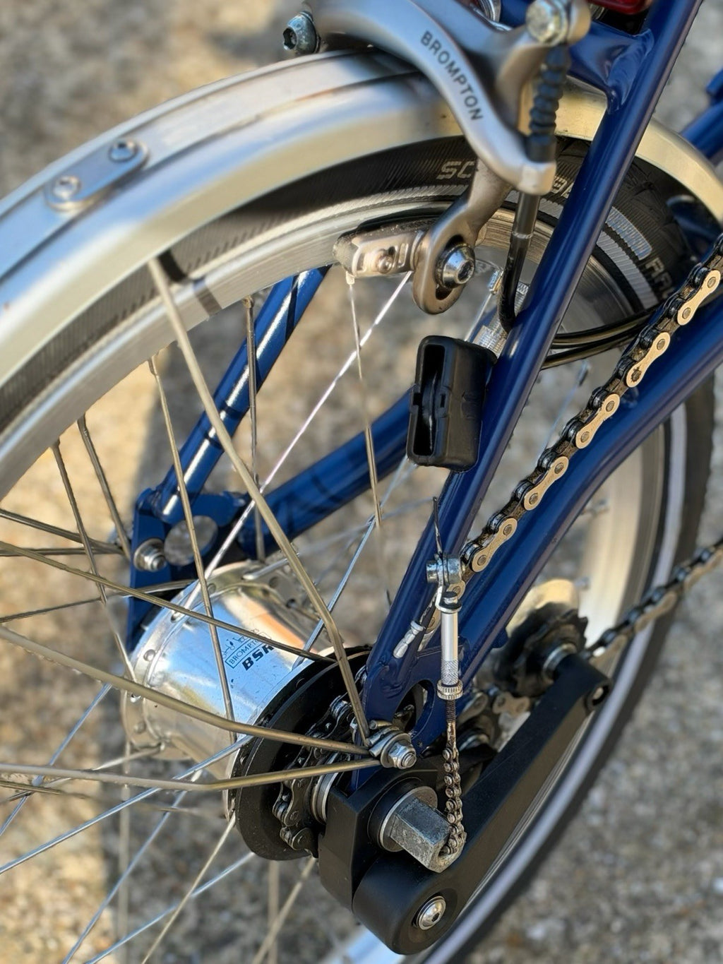 Brompton M3L 2013 Folding Bike 3-Speed, Tempest Blue