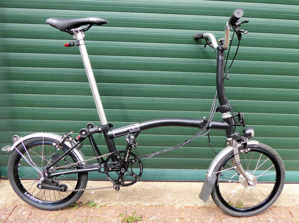 Aceoffix Brompton type Folding Bike 3 spd hub & dynamo