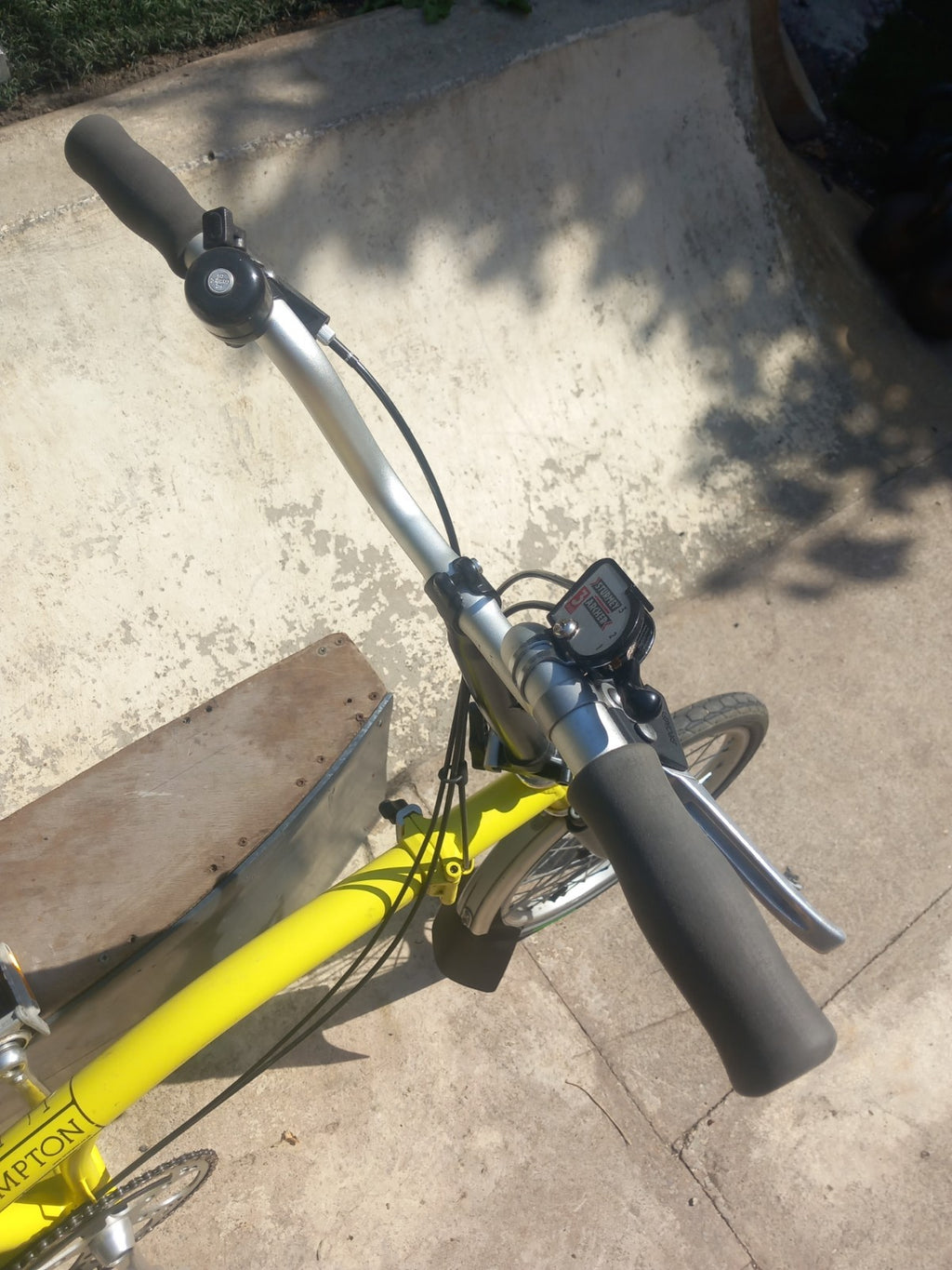 Brompton C Line 3 speed folding bicycle.