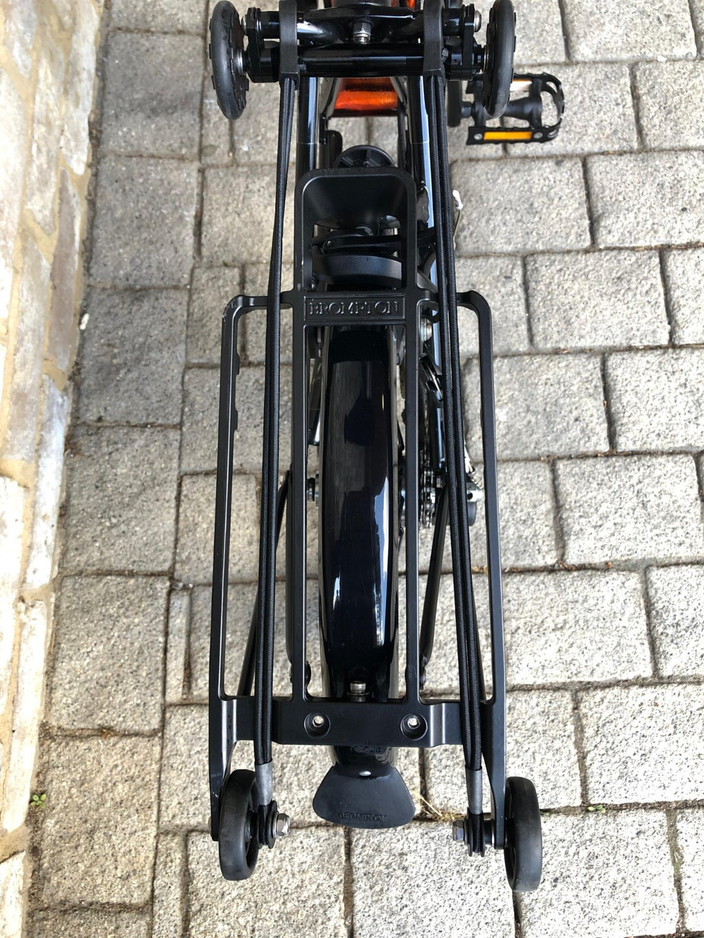Brompton Flame Lacquer (Black Edition) Superlight Titanium with £400+ of extras