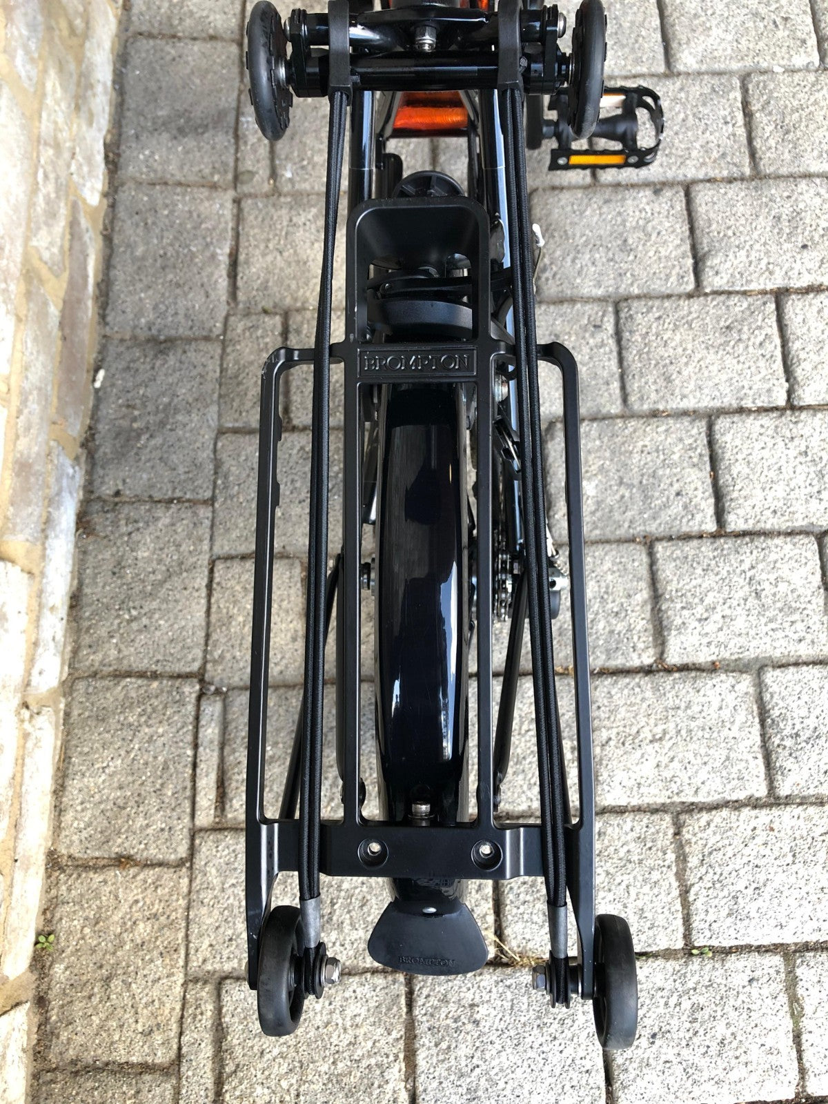 Brompton Flame Lacquer (Black Edition) Superlight Titanium with £400+ of extras