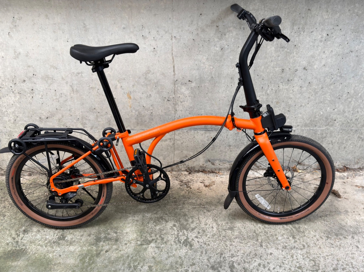 Brompton G Line - 4 SPEED  and extras package Size Large - Adventure Orange