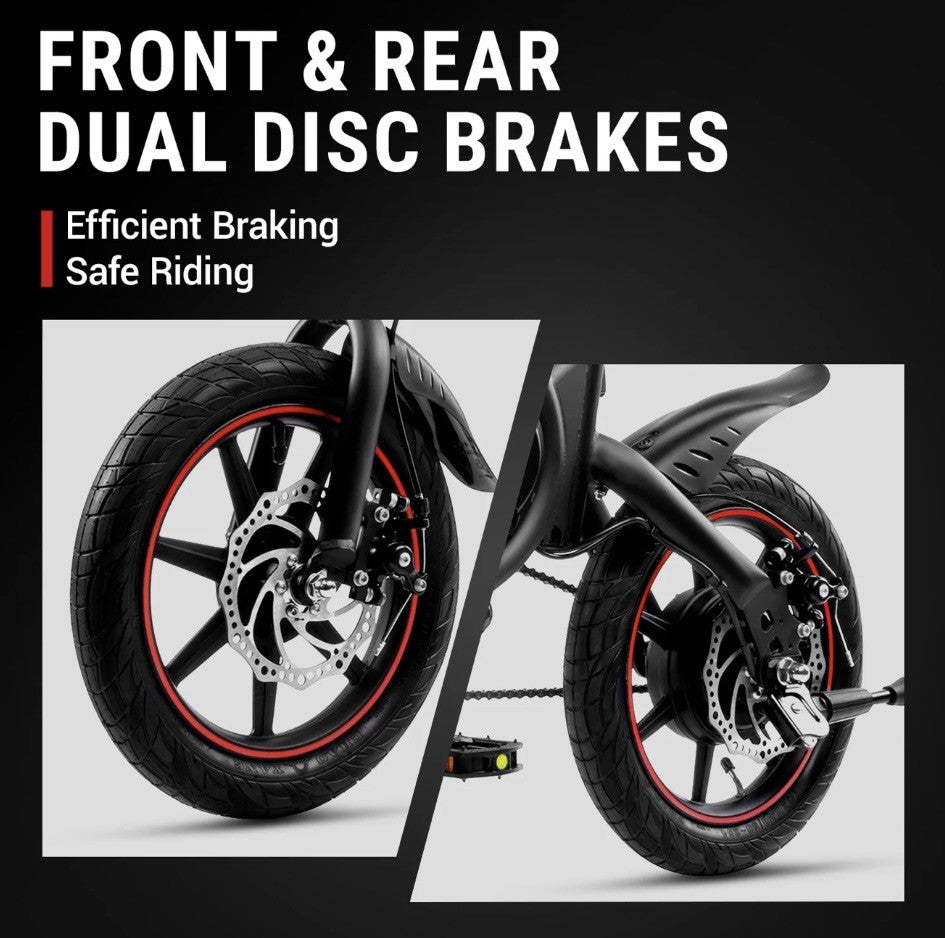 DYU D3F 14" Folding Bike 250W 36V 10Ah Bike E-City Bike 25km/50km