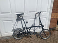 Brompton M3L Folding Bike – Classic Black – 3-Speed Sturmey Archer – Rear Rack –