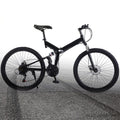 26" 21-Speed Folding Mountain Bike Foldable Bicycle Disc Brake Mountain Bike NEW
