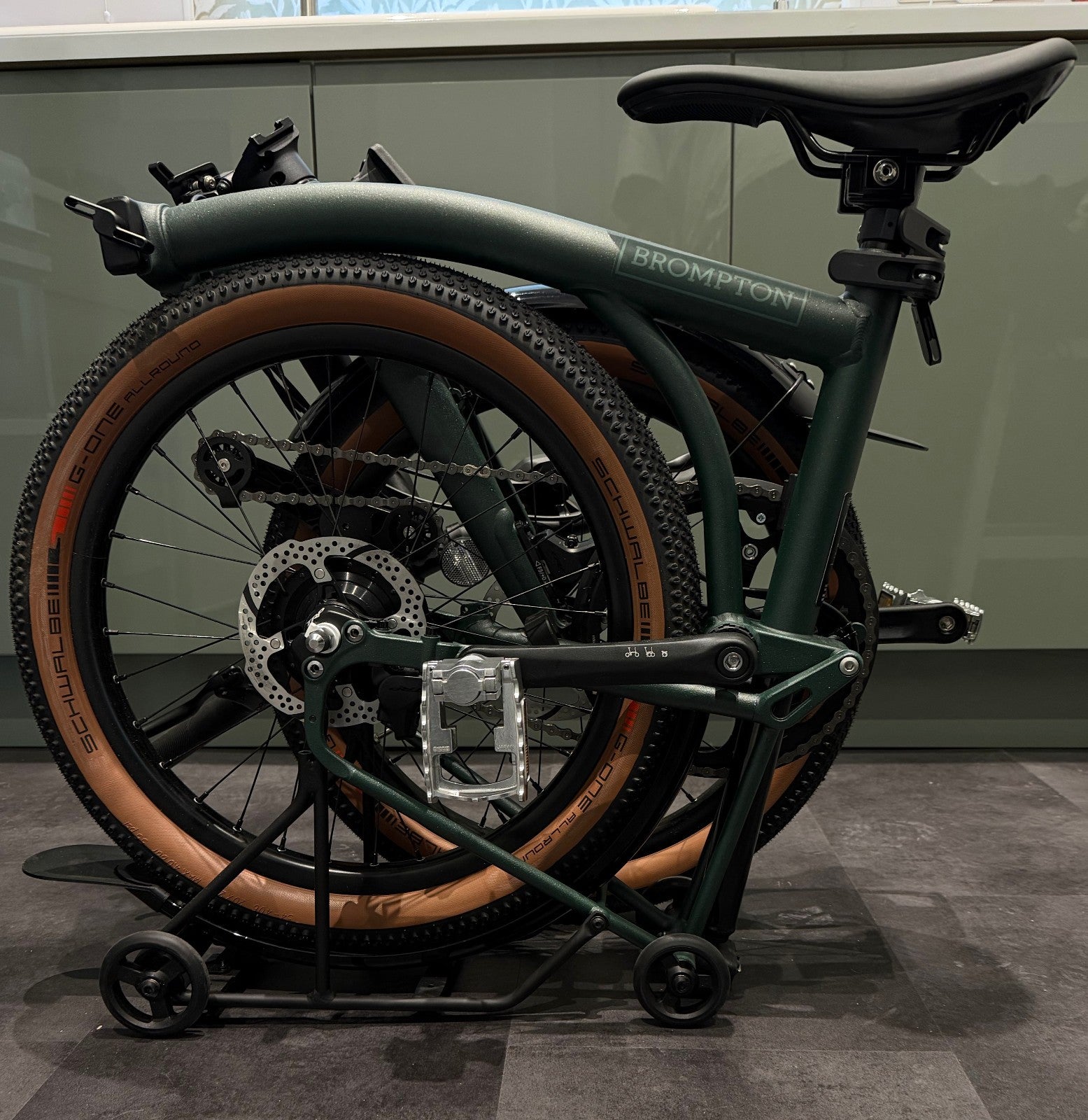 NEW * 2026 Brompton G Line Roller Frame Gravel Folding Bike L Forest Green Large