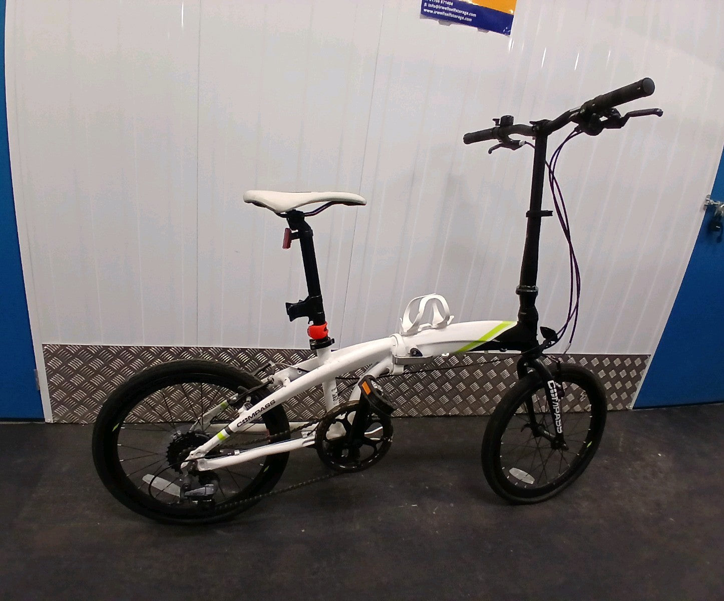 Go Outdoors Compass Northern Folding Bike 20" Wheels White