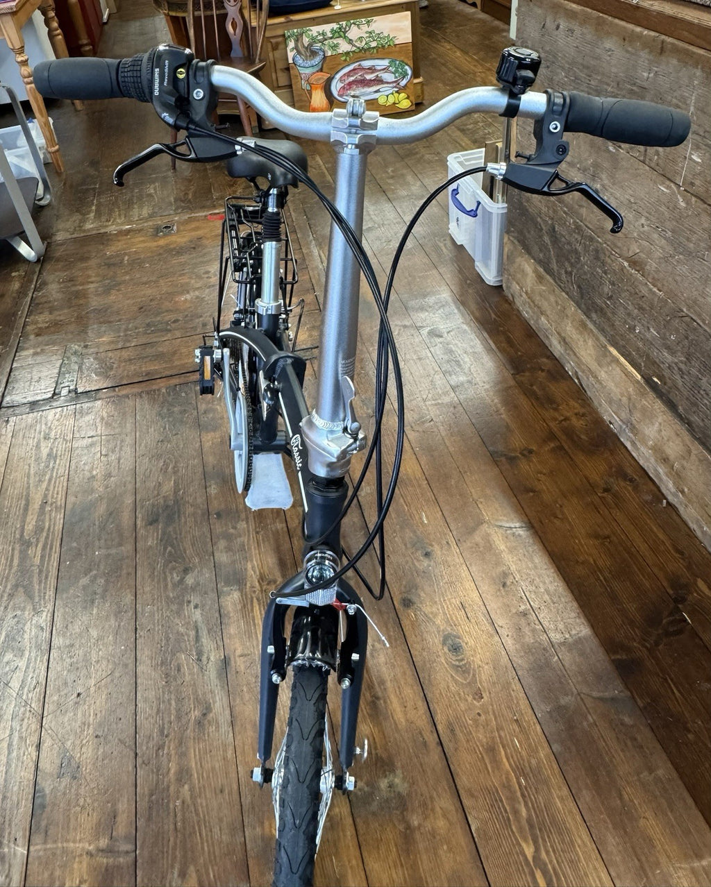 Denver Classic 001 Folding Bike 7 Speed with Lights, Rack and Mudguards