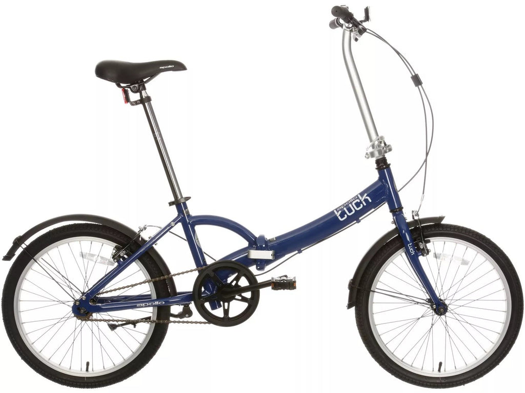 Apollo Tuck Single Speed One Size Compact 14kg Folding Bike - Blue (Scratched)