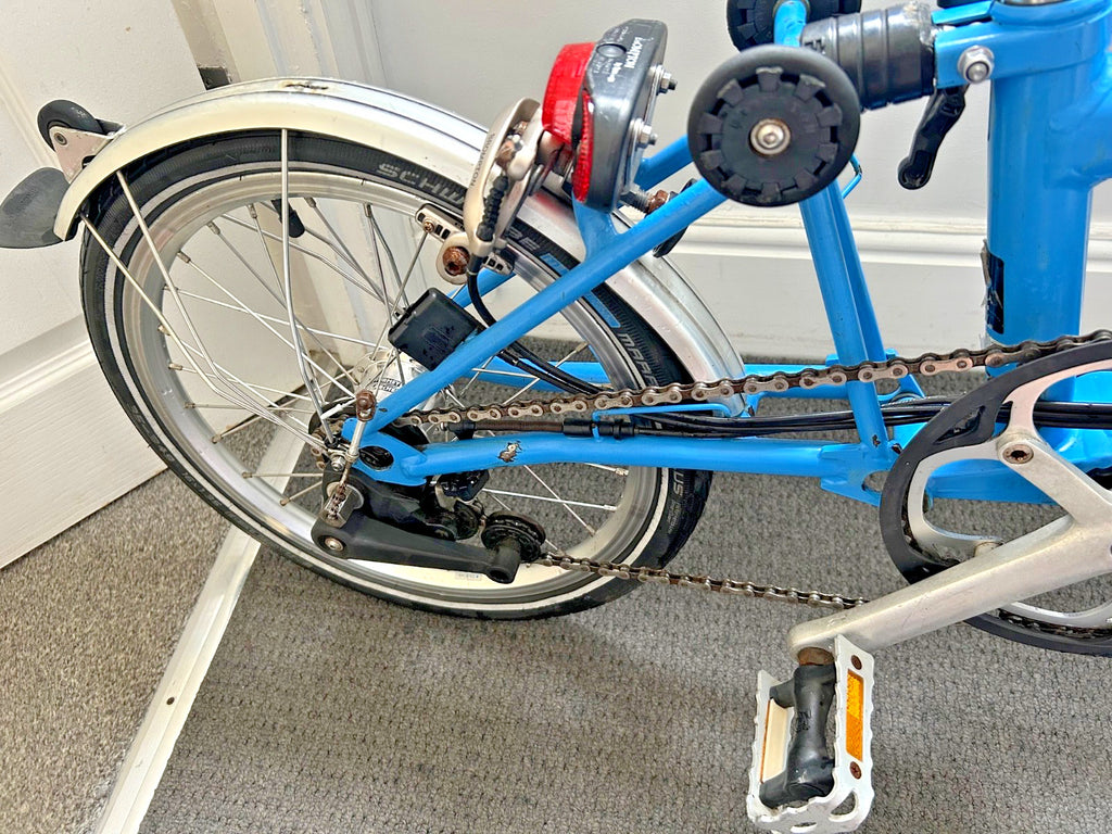 Brompton M6R Folding Bike – Arctic Blue