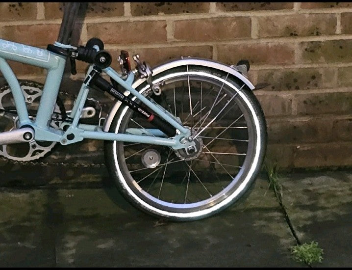 Brompton M3L 3 Speed Folding Bike Blue Sturmey Archer Hub + Pump Christmas Gift