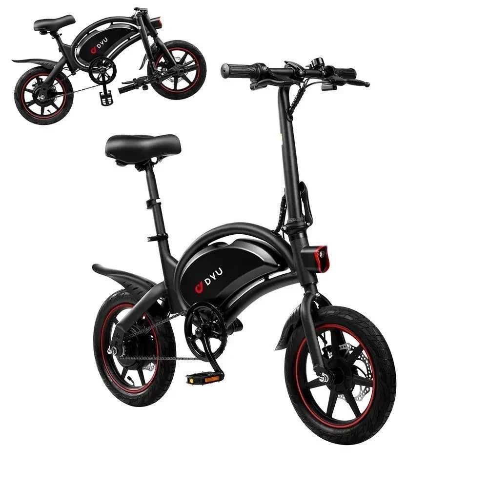 DYU D3F 14" Folding E -  Bike 250-W 36-V 10/Ah E- Bike E- City Bike 25km/h 50km