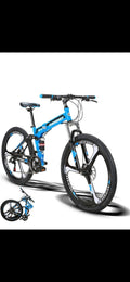 Foldable MOUNTAIN BICYCLE Eurobike BLUE G4 26" 21-speed