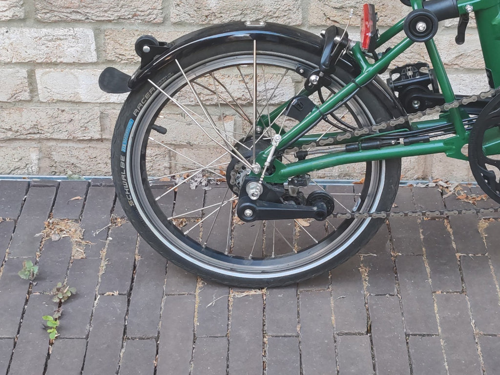 2025 Brompton C Line Explore 6 Speed Black Edition Racing Green Dynamo