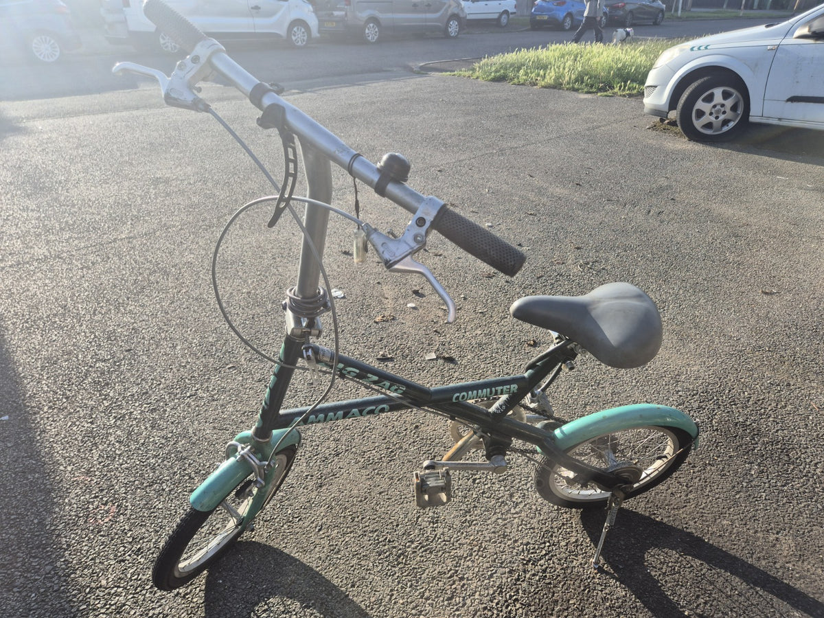 Ammaco Zig Zag Commuter Folding Bike Vintage Bicycle