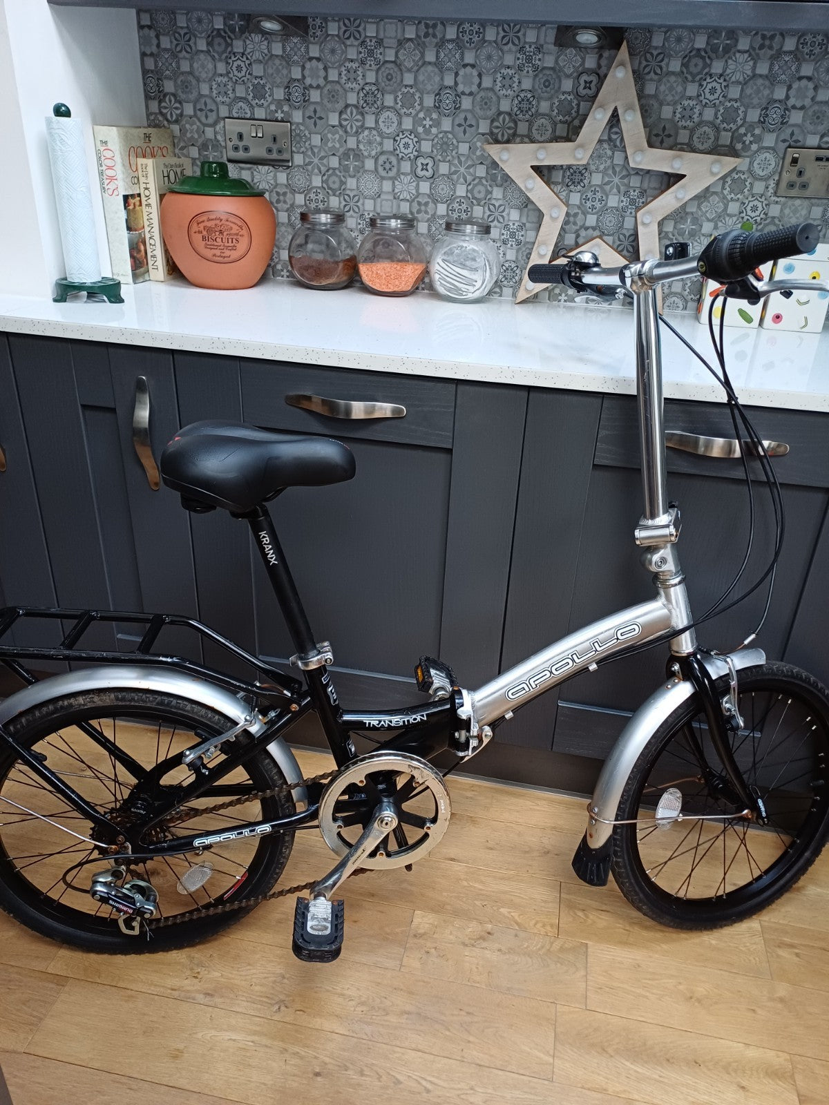 Apollo Transition Folding Bike 6 Speed Shimano Gear 20” Wheels Aluminium