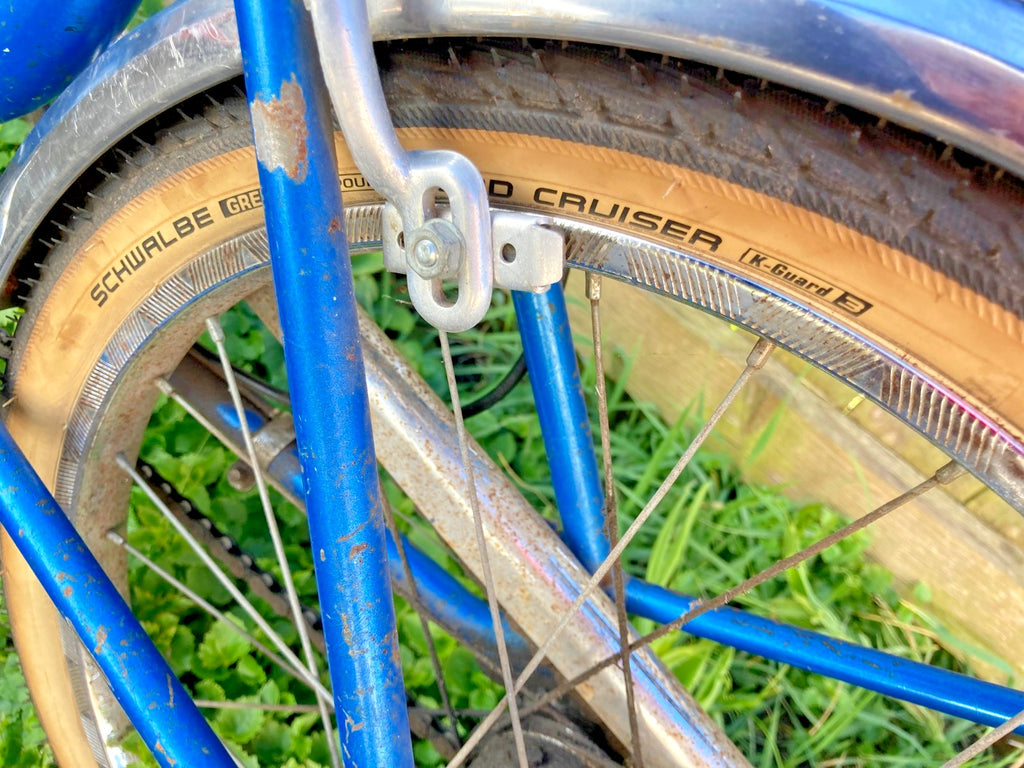 Vintage Raleigh Viscount Unisex Folding Bike - Blue - Good Usable Condition