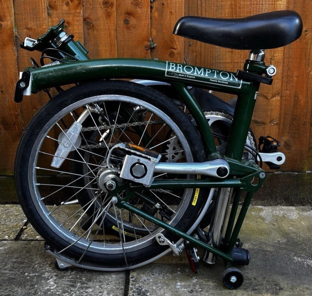 Brompton Folding Bike 3-Speed racing  green great condition