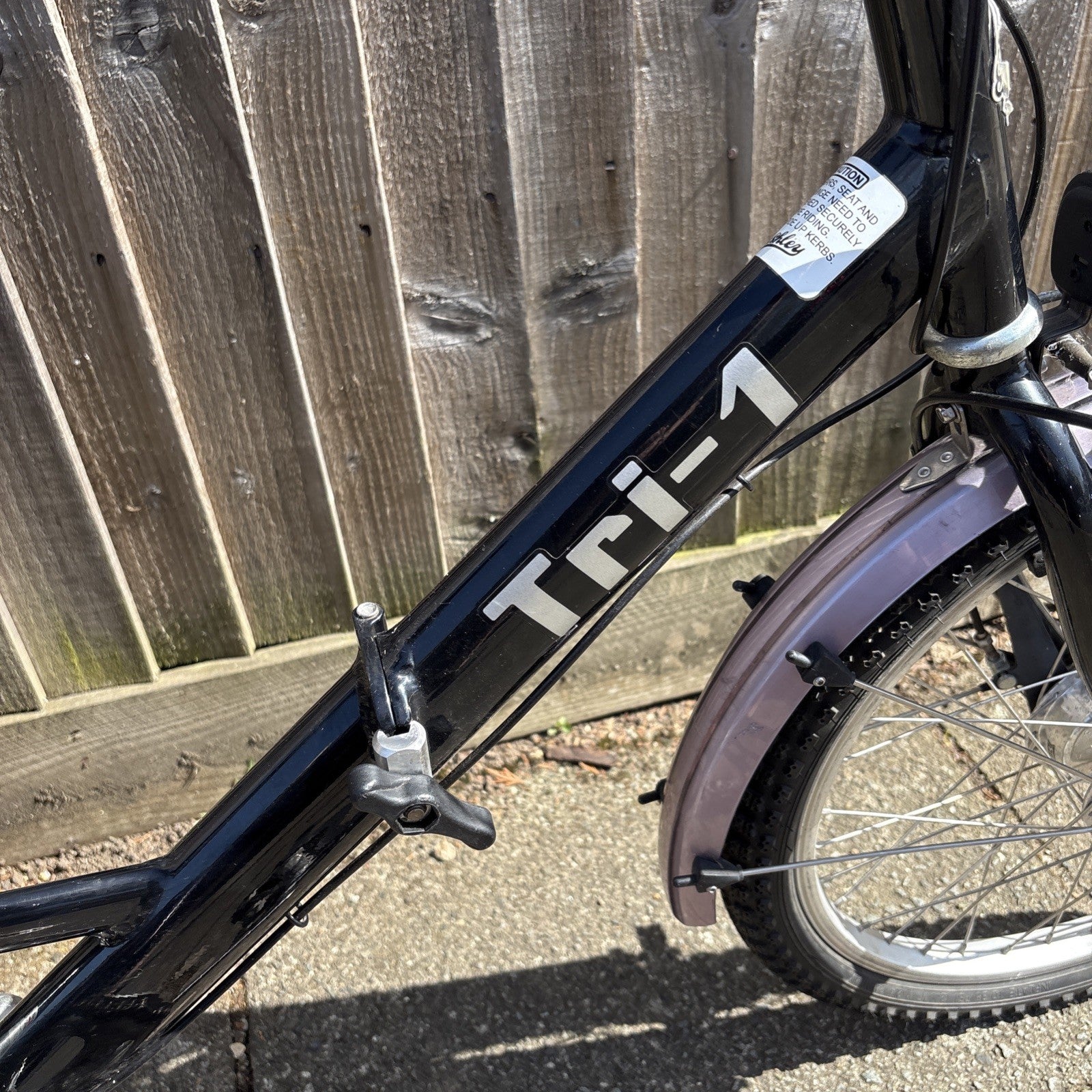 Pashley Tri-1 Adult Foldable Tricycle Trike - Gears Not Working